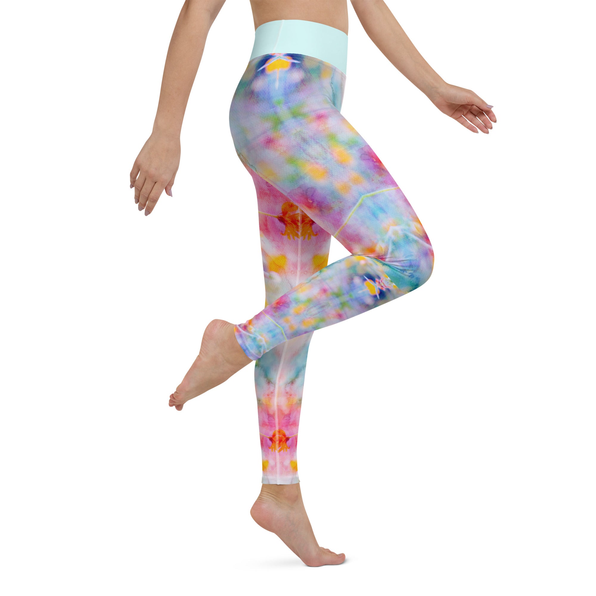 Aquarell Yoga-Leggings