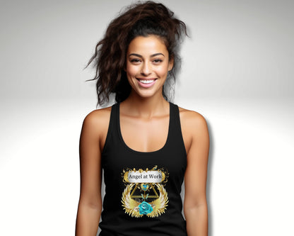 Spirituelles Damentop "Angel at Work" Tank Top aus Bio-Baumwolle