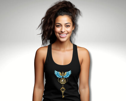 Spirituelles Damentop  "Mystic woman" Tank Top aus Bio-Baumwolle